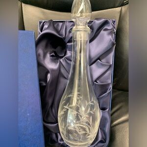 Gleneagles crystal decanter hand cut in Scotland glass fragile